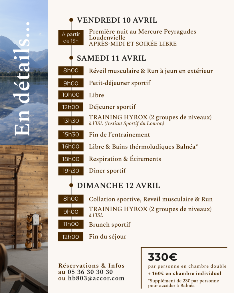 Week-end sportif spécial Hyrox